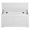 White MDF Kids Storage Bench Seat Toy Chest Durable Organizer